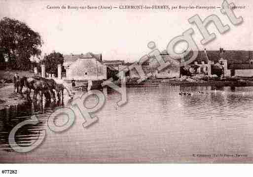 Ville de CLERMONTLESFERMES, carte postale ancienne