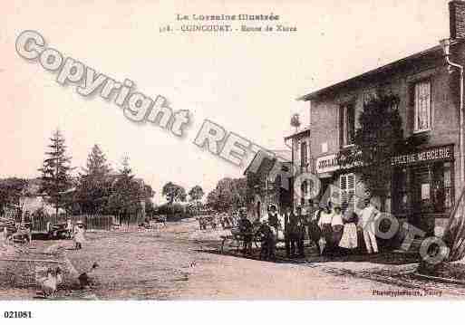 Ville de COINCOURT, carte postale ancienne