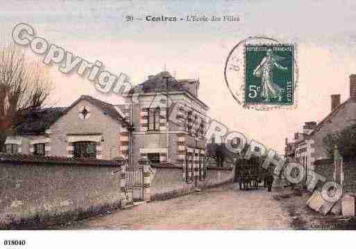 Ville de CONTRES, carte postale ancienne