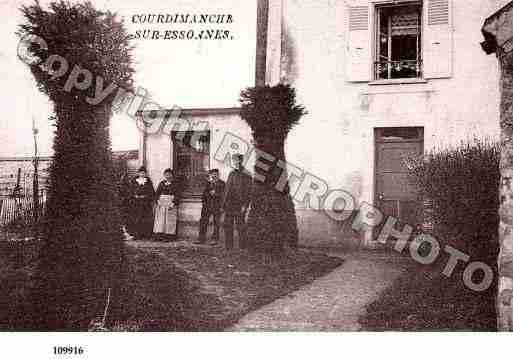 Ville de COURDIMANCHESESSONNE, carte postale ancienne