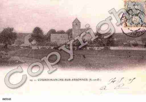 Ville de COURDIMANCHESESSONNE, carte postale ancienne