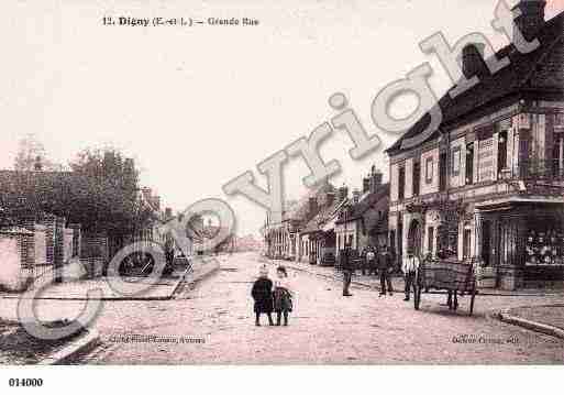 Ville de DIGNY, carte postale ancienne