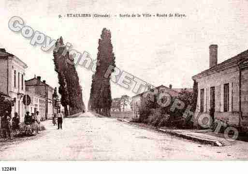 Ville de ETAULIERS, carte postale ancienne