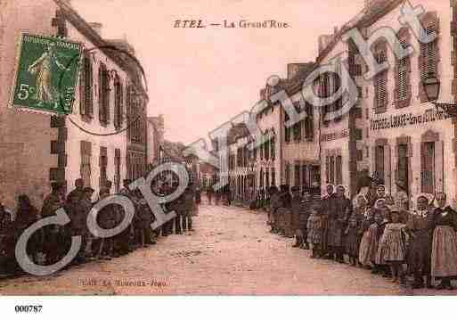 Ville de ETEL, carte postale ancienne