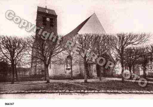 Ville de FAVIERES, carte postale ancienne