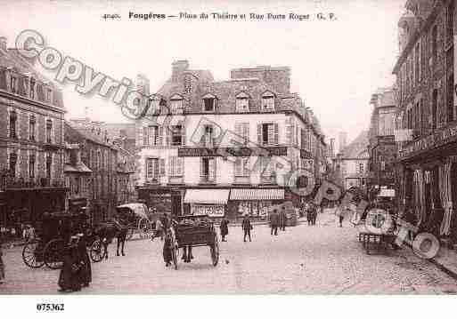 Ville de FOUGERES, carte postale ancienne