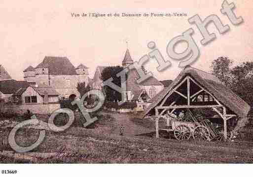 Ville de FOURSENVEXIN, carte postale ancienne