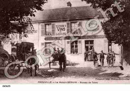 Ville de FROUVILLE, carte postale ancienne