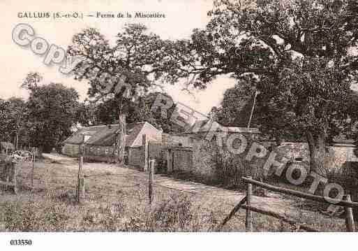 Ville de GALLUIS, carte postale ancienne