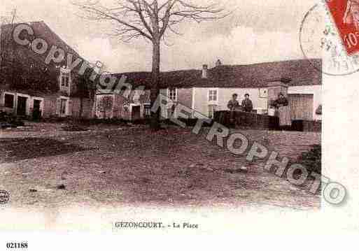 Ville de GEZONCOURT, carte postale ancienne