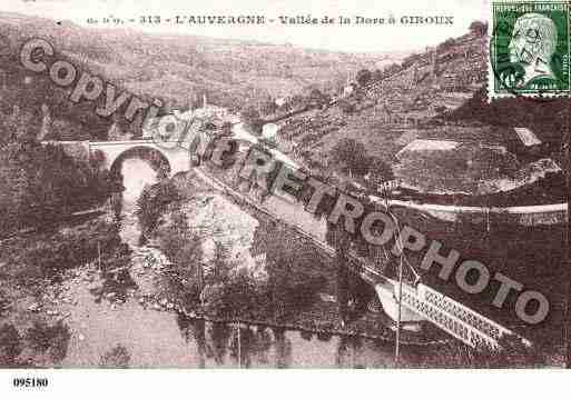 Ville de GIROUX, carte postale ancienne