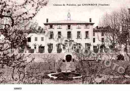 Ville de GRAMBOIS, carte postale ancienne