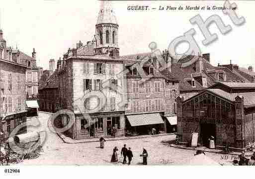 Ville de GUERET, carte postale ancienne