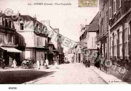 Ville de GUERET, carte postale ancienne