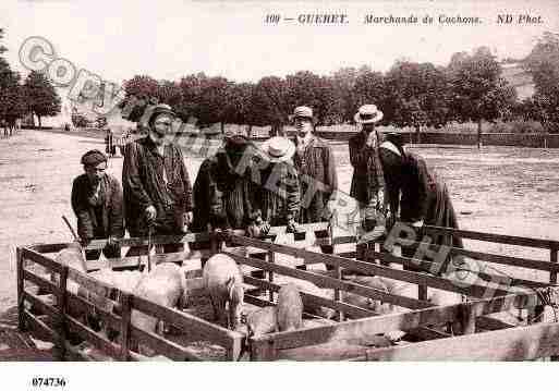 Ville de GUERET, carte postale ancienne