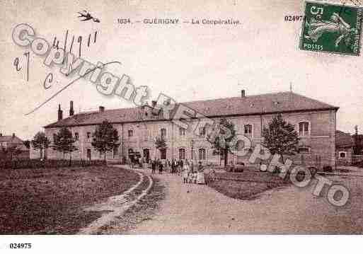 Ville de GUERIGNY, carte postale ancienne