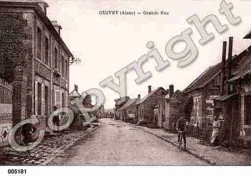 Ville de GUIVRY, carte postale ancienne