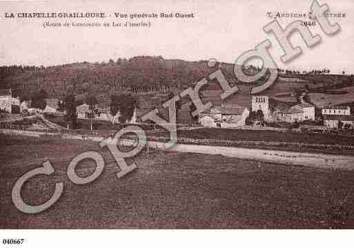 Ville de LACHAPELLEGRAILLOUSE, carte postale ancienne