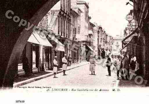 Ville de LIBOURNE, carte postale ancienne