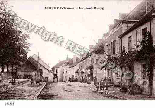 Ville de LIGLET, carte postale ancienne