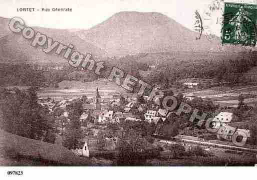 Ville de LORTET, carte postale ancienne