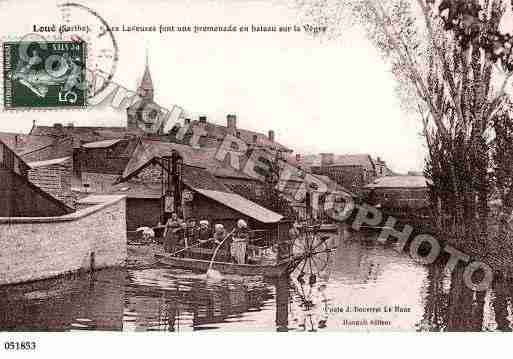 Ville de LOUE, carte postale ancienne