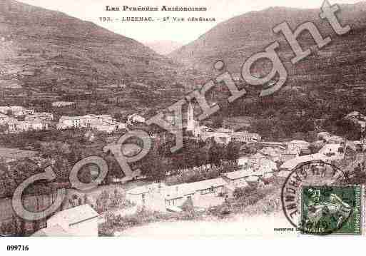 Ville de LUZENAC, carte postale ancienne