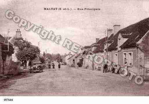 Ville de MALTAT, carte postale ancienne