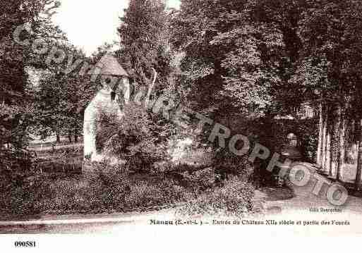 Ville de MANOU, carte postale ancienne