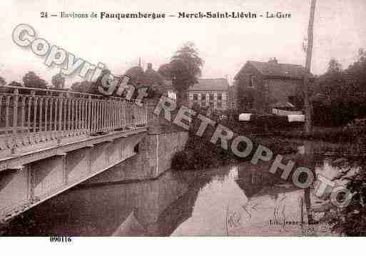 Ville de MERCKSTLIEVIN, carte postale ancienne