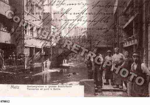 Ville de METZ, carte postale ancienne