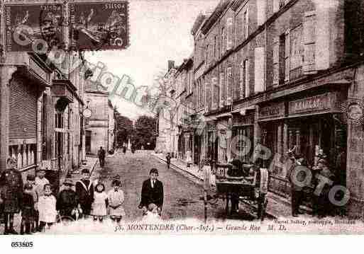 Ville de MONTENDRE, carte postale ancienne