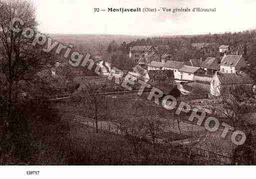 Ville de MONTJAVOULT, carte postale ancienne