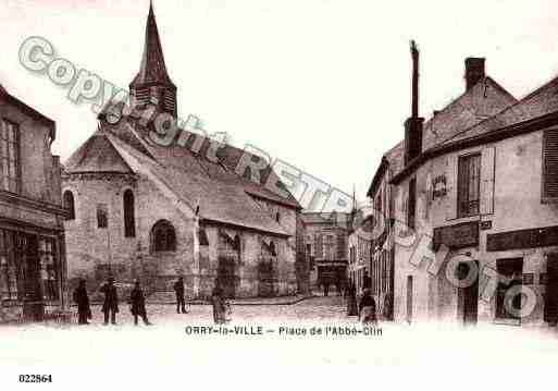 Ville de ORRYLAVILLE, carte postale ancienne