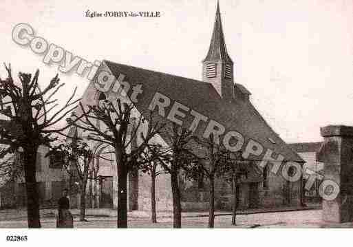 Ville de ORRYLAVILLE, carte postale ancienne