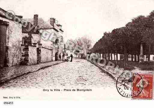 Ville de ORRYLAVILLE, carte postale ancienne