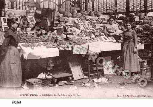 Ville de PARISVECU, carte postale ancienne