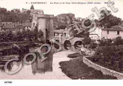 Ville de PARTHENAY, carte postale ancienne