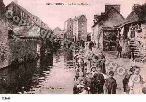 Ville de PONTIVY, carte postale ancienne