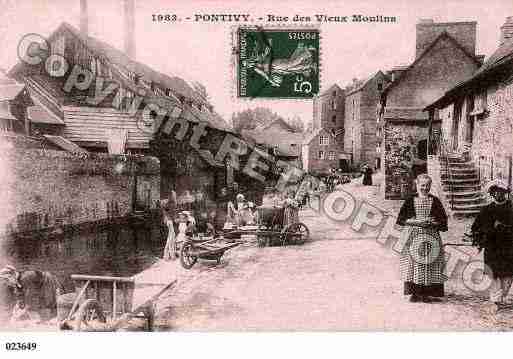 Ville de PONTIVY, carte postale ancienne