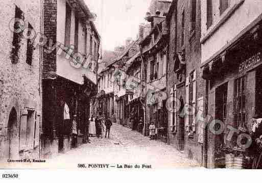 Ville de PONTIVY, carte postale ancienne