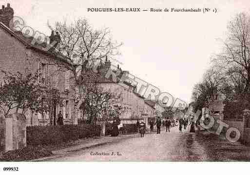 Ville de POUGUESLESEAUX, carte postale ancienne