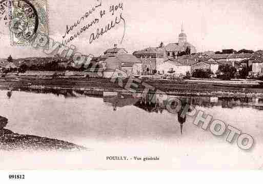 Ville de POUILLY, carte postale ancienne