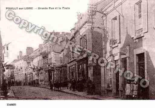 Ville de POUILLYSURLOIRE, carte postale ancienne