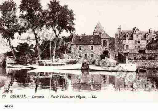 Ville de QUIMPER, carte postale ancienne