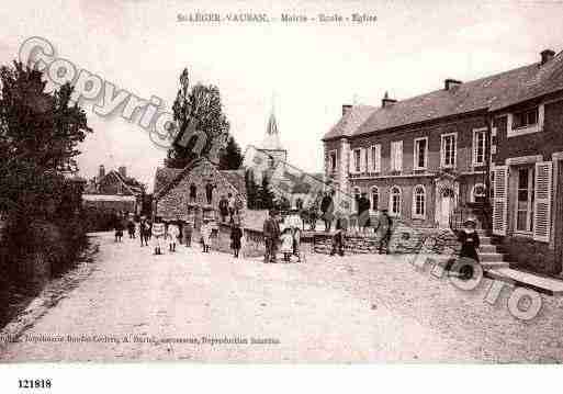 Ville de SAINTLEGERVAUBAN, carte postale ancienne