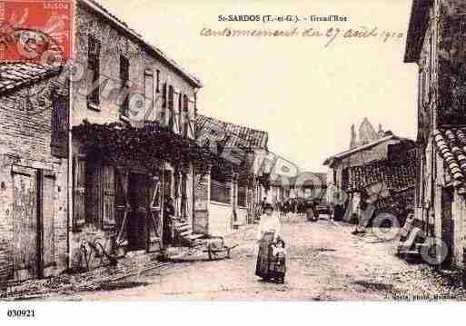 Ville de SAINTSARDOS, carte postale ancienne