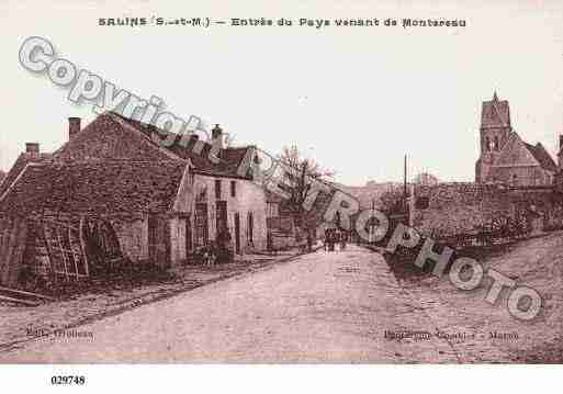 Ville de SALINS, carte postale ancienne