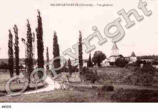 Ville de SALLESLAVALETTE, carte postale ancienne