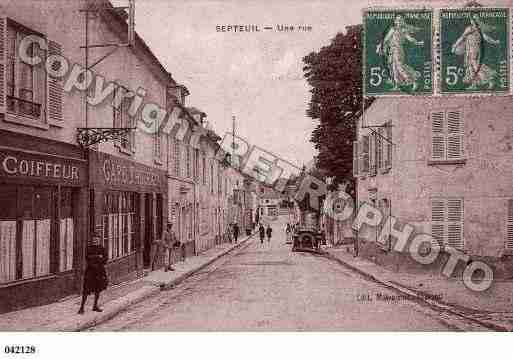 Ville de SEPTEUIL, carte postale ancienne